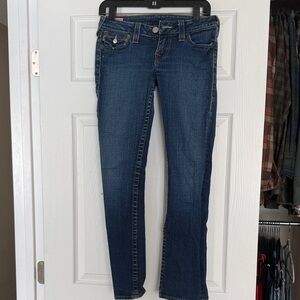 True Religion Dark Blue Women's Straight Leg Jeans